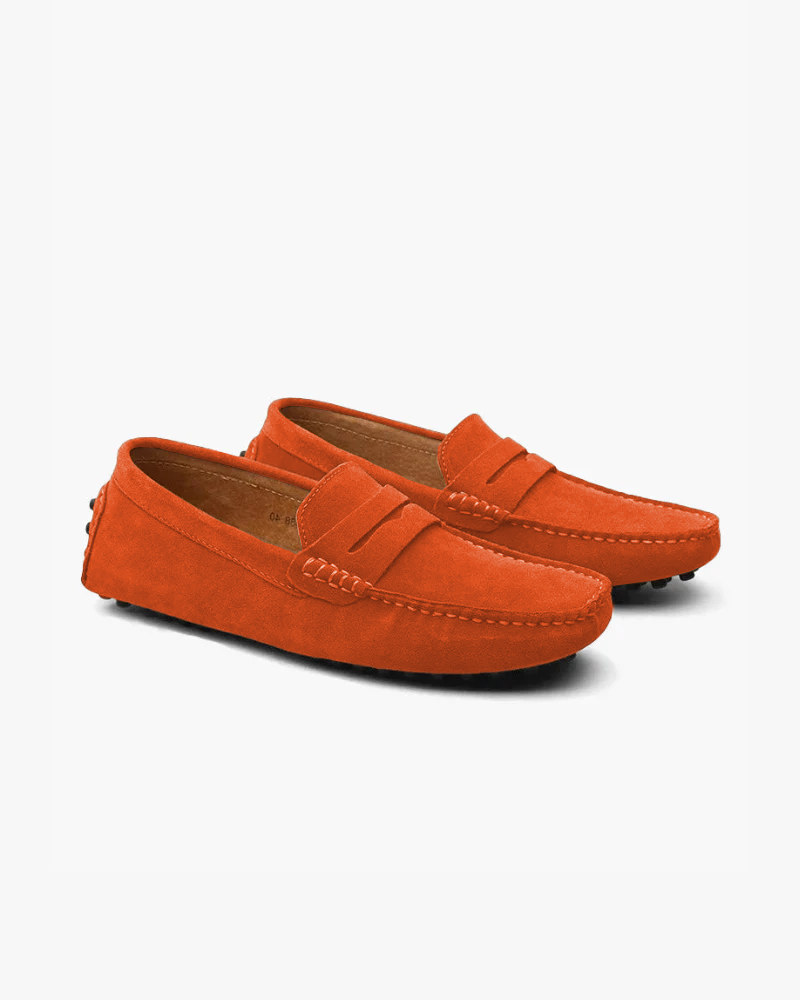 Suede Driver Loafers - Old Money