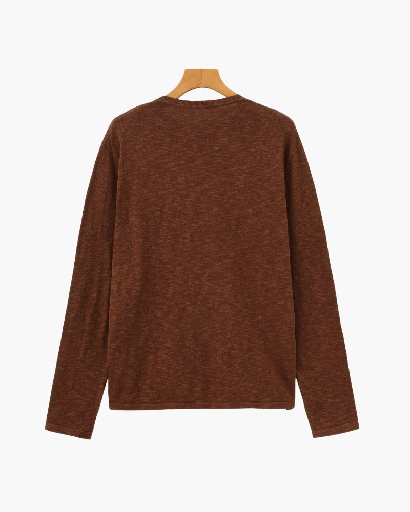 Linen Cotton Essential Crewneck