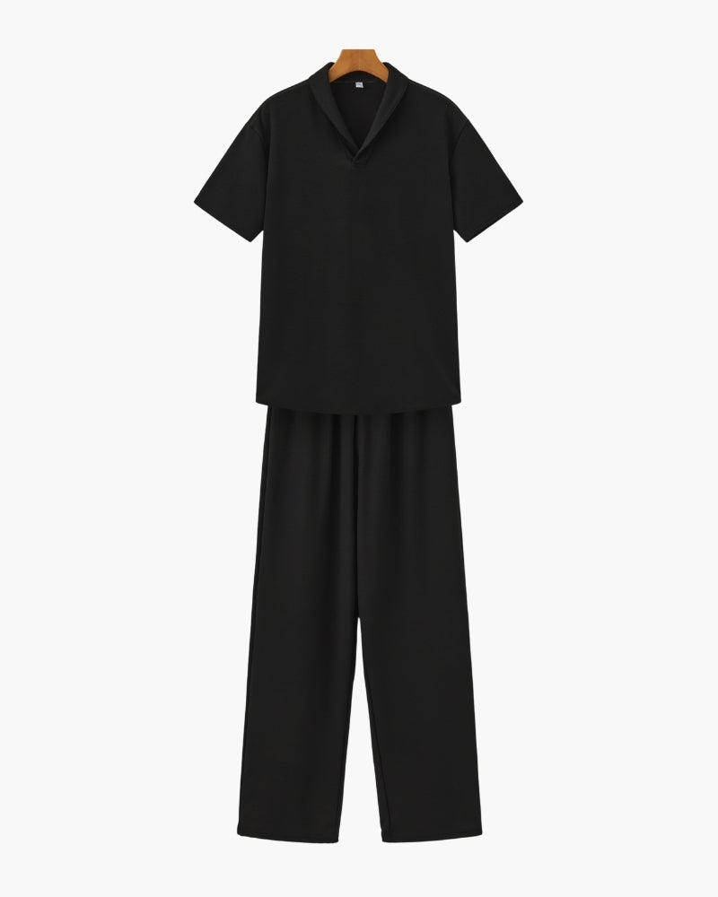 Cotton Polo & Pantalon Set - Old Money