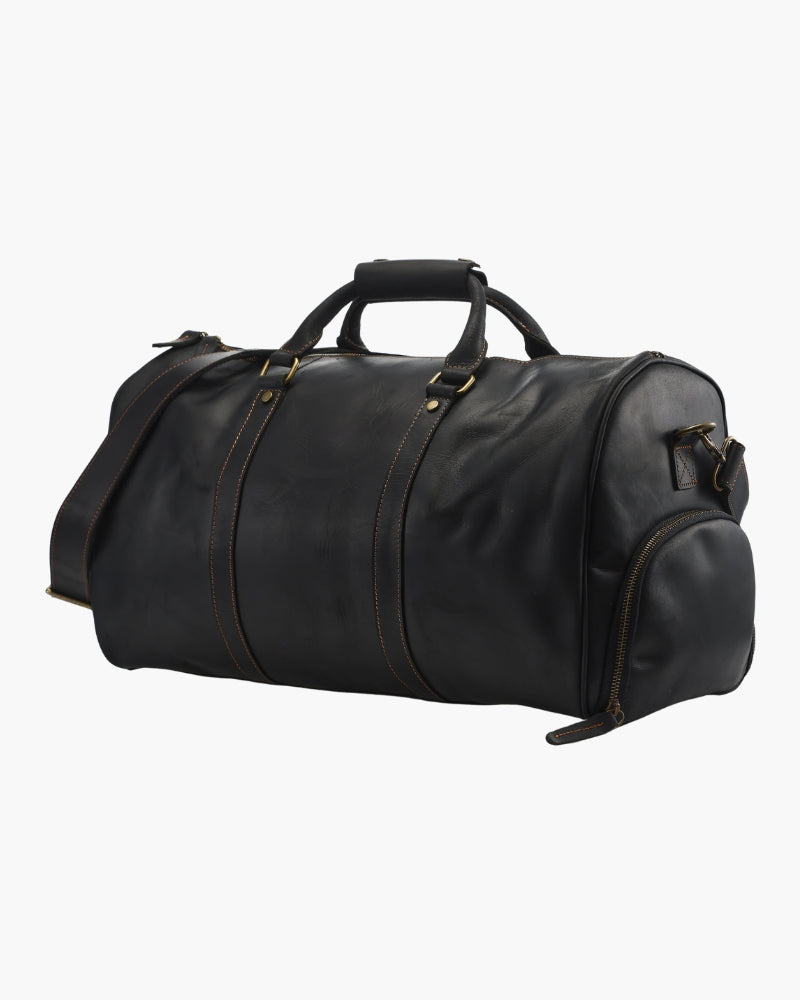Montague Leather Duffle - Old Money
