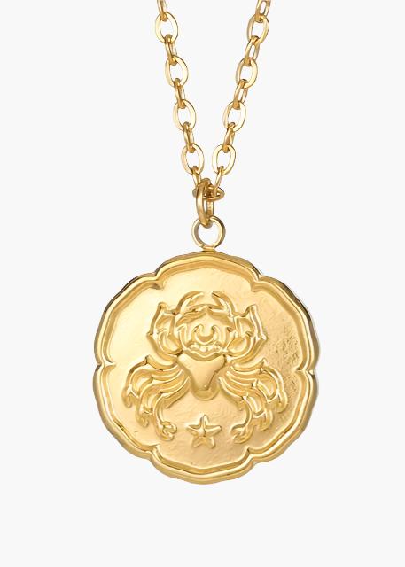 Zodiac Sign Necklace - Gold - Old Money