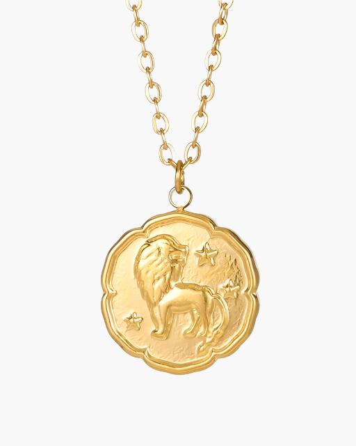 Zodiac Sign Necklace - Gold - Old Money